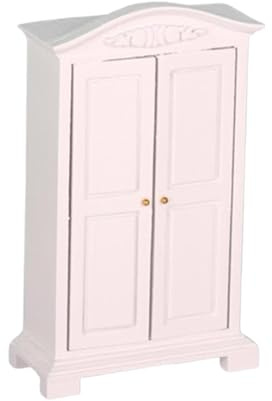 1/12 Dollhouse Closet for Kids, Hide And Seek Play Toy, Double Doors, Small Wardrobe