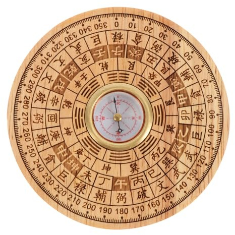 Generisch Traditioneller Kompakt Luo Kompass Pan Chinesischer Peachwood mit Rundem Design Multifunktional und Outdoor Aktivitäten und Wanderungen Geeignet