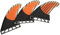 UPSURF Surfbrett-Flossen Future G7/G5 Waben+Carbon+Fiberglas Tri-Flosse, G7