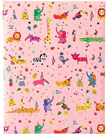 Babytagebuch Tiere rosa - 21 x 28 cm