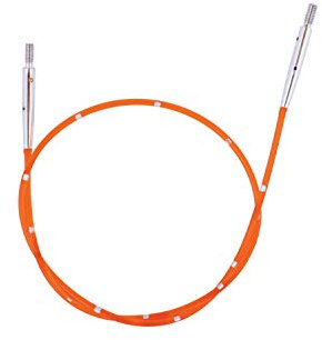 KnitPro K42176 Kabel, Nylon, Orange, 94cm