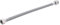 Flexible inox mâle 15x21 - femelle 12x17 passage intérieur 8 mm - longueur 30cm NOYON & THIEBAULT