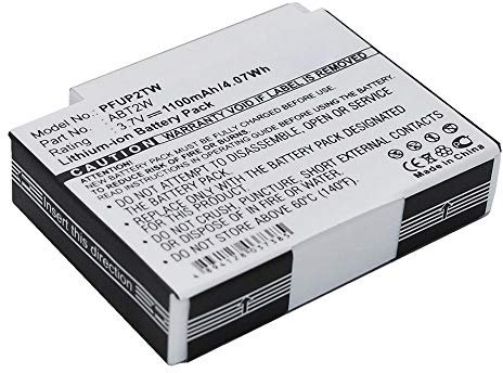 subtel, Batterie pour Radio Compatible avec Pure Flip UltraHD 3, Video 8GB, 4GB, ABT2W (3.7V, 1100mAh)