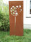 Edelrost Garten Sichtschutz aus Metall 1mm Rost Gartenzaun (Gartendeko edelrost) Sichtschutzwand 031651-2, H150*50cm