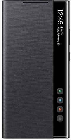 Samsung Clear View Smartphone Cover EF-ZN985 für Galaxy Note20 Ultra 5G Flip Cover, Handy-Hülle, extra-dünn, stoßfest, Schutz Case, schwarz - 6.9 Zoll