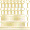 Key Ring with Chain, Shynek 360PCS Gold Keychain Rings with Jump Rings and Screw Eye Pins Bulk for Resin, DIY Crafts and Jewelry Making