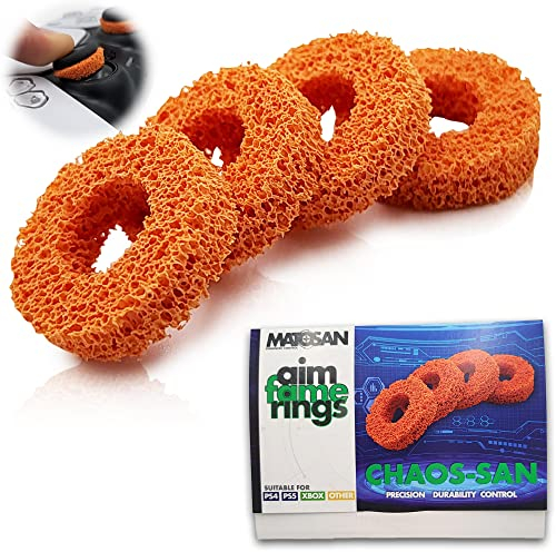 MatoSan® AIMFAME Aim Assist Ringe – Kompatibel mit PS5 Controller & gängigen Modellen – Präzisionsringe für mehr Kontrolle & Zielhilfe – Gaming Zubehör für Sticks - Made in Germany