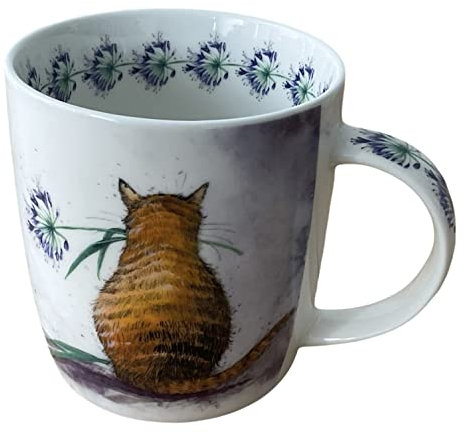 Alex Clark Cat and Agapanthus Mug