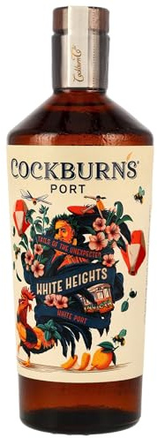Cockburn's White Heights White Port, slightly drier style from high-altitude Favaios vineyards, Douro Valley, Portugal, 75cl 19% ABV – serve chilled; Port & Tonic, summer cocktails, aperitif & gifting