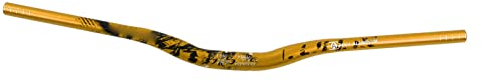 Keenso 31,8 Mm Fahrradlenker, Mountainbike-Lenker aus Aluminiumlegierung für Mountainbikes, Rennräder(Gelb) Fahrräder und Zubehör