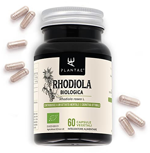RHODIOLA ROSEA BIO * Plantae * 60 gélules végétales * Anti-fatigue + Concentration + Performance * Forte concentration en composants actifs *