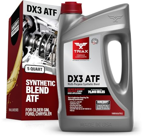TRIAX DX3 ATF - Automatic Transmission Fluid - Dexron III Mercon | Dexron IIIH/IIIG/IIE/II, Allison TES 389, Allison C-4, Caterpillar TO-2, ZF TE-ML, power steering use