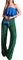 Alaurbeauty Damen Glitzer Pailletten Lange Lose Hosen Bling Sparkly Joggerhosen Lässig Elastisch Hohe Taille Business Hosen für Arbeit Büro Streetwear (Grün, M)