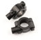 2 Stück 22mm Motorrad Fahrrad Lenker 6mm Spiegel Schelle Halter Spiegelhalter Universal Lenker Rückspiegelhalterung Motorrad Lenkerhalterung Spiegel Adapter Halterung Halter,Schwarz