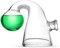 Yerleomit CO2 Dauertest Aquarium Drop Checker Test Aquarium CO2 Monitor Aquarium Glas Kapazität Messgerät Aquarium mit Saugnapf für Bepflanztes Aquarium