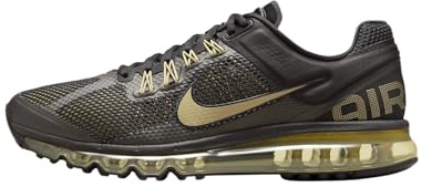 Nike Men's AIR MAX 2013 Sneaker, Black Metallic Gold Flt Gold, 8 UK