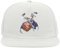 Atspauda Anime 237 Snapback Flat Visor Cotton Blend Cap White, weiß, Einheitsgröße