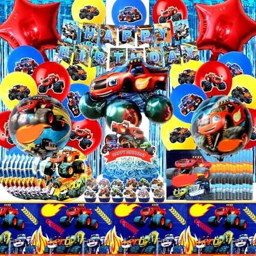 Monster Truck Geburtstag Deko, Monster Truck Deko Luftballons, Monster Truck Partygeschirr, Monster Truck Geburtstag Teller, Monster Truck Party Deko Servietten, Monster Truck Party Set