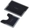 Taylor & Brown 2-Piece Non-Slip Bath & Toilet Mat | Bath Shower Floor Mat Set | Water Absorbent & Quick Drying to Keep Bathroom & Home Hygienic & Clean (Black)
