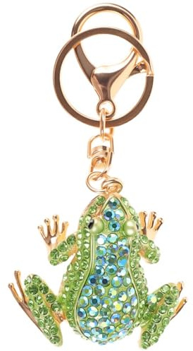 SOIMISS Frosch Schlüsselanhänger Damen Kreativer Taschenanhänger Mit Strassstein Leichtes Design Für Auto Schlüssel Und Rucksack