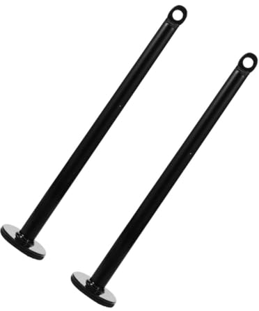 Toddmomy 2pcs Sturdy Barbell Weight Rack Storage Pilates Equipment Fitness Barbell Cable Attachments Gym