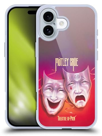 Head Case Designs Offizielle Motley Crue Theater of Pain Alben Gelhülle [Militärischer Schutzgrad] Kompatibel Mit Apple iPhone 16 Und Kompatibel Mit MagSafe