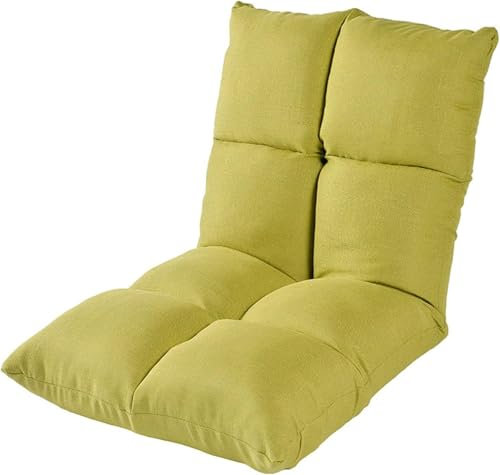 Adjustable Backrest Floor Chair for Comfortable Reclining Padded Lazy Recliner Sleeper Bed Couch - Folding Gaming Sofa for Lounging,