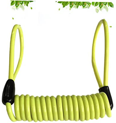 JECOMPRIS 1pc Motorcycle Disc Lock Wire Utility Rope Disc Brake Lock Mountain Bike Lock Helmet Lock Cicycle Disc Lock Wire Bike Wheel Lock Cable Heavy Duty Bike Practical Cable Yellow
