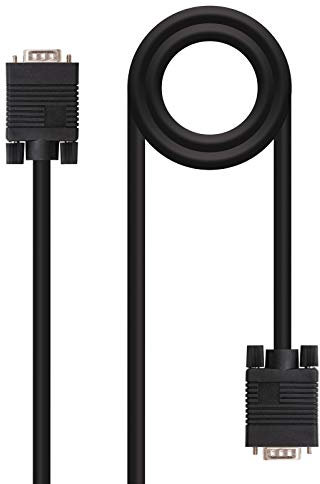 Brightium Cable SVGA con conectores HDB15 macho a HDB15 macho, longitud de 5.0 metros, ideal para conectar monitores, proyectores y otras pantallas.
