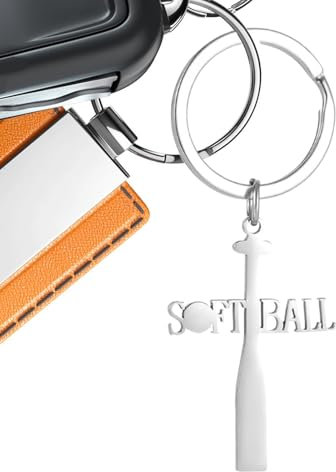 Baseballschläger-Schlüsselanhänger, Baseballschläger, Sport-Schlüsselanhänger aus Metall, Baseball-Schlüsselanhänger, Taschenanhänger, Dekoration, Sport-Schlüsselanhänger für Team-Andenken