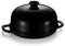 Kook Bread Oven, Sourdough Pan with Lid and Handles, Enameled Cast Iron Pan and Ceramic Lid, For Baking, Cooking, Roasting, Black