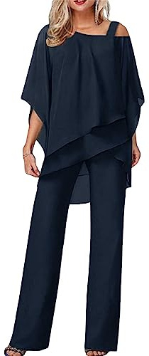 Completo Donna Elegante Estiva Cerimonia Orlo Irregolare Leggera Camicia Pantaloni Larghi Due Pezzi Tuta Completa Taglie Forti Casual Tinta Unita Set Coordinato Comodi Mode Tute Curvy Completi Estivi