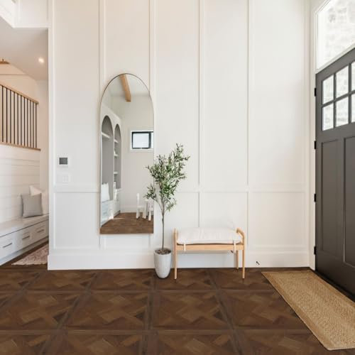 Luvanto Autumn Oak 6mm SPC Click LVT Flooring Herringbone Wood Effect, For Domestic & Commercial, Suitable For Underfloor Heating, Covers 2.16sqm