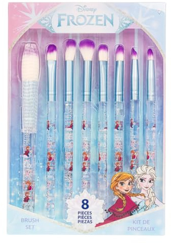 Frozen Set 8 Pinceaux Maquillage Ombres, Blush & Highlighter