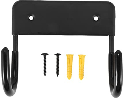 Sirxlevcy Ironing Board Hanger, Ironing Board Hook, Wall Mounted Holder, Large & Small Ironing Board (Matte Black)