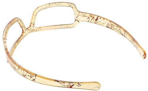 WATIIFUFU Serre-tête Lunettes Résine Léger et Confortable pour Femmes Accessoire Cheveux Mode Style Lunettes Cadre Bandeau Original pour Coiffure Quotidienne et Fête Plage