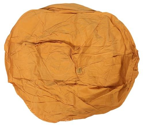Hohopeti Pouf Canapé Gonflable D’Extérieur Floqué Orange Fauteuil Portable Léger et Imperméable Siège Ergonomique sans Billes pour Camping Pique-Niques et Jardin – Gonflage Rapide