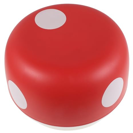 Pilz Fußhocker aus Pp für Kinder, rutschfest, Rot, 18cm | Kompakter Cartoon Tritthocker für Bad und Küche, Leicht, Hoch Belastbar, Vielseitig, für Kleinkinder