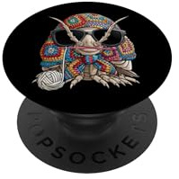 Isopods Käferliebhaber, Oma quadratisch, Häkelgarn PopSockets Klebender PopGrip