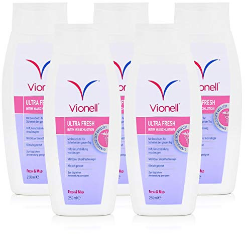 Vionell Ultra Fresh Intim Waschlotion Fresh & Mild 250ml (5er Pack)