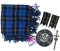 Kilt Fly Plaid 121,9 x 121,9 cm Schottische Highland Fly Plaid Brosche & Anstecknadel, Antik/Kilt-Blitz-Set (Ramsey), Ramsey, 48 x 48