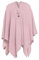 KNIT FACTORY - Jazz Poncho - Elegant Gestrickter Damen Cape - Wickelschal mit Wolle - Hochwertige Qualität - Rosa