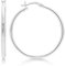 KEZEF Creolen Silber 925 | 2mm Hochglanzpolierte Ohrringe Silber 925 für Damen, Mädchen und Männer | Schmuck für Damen | Ohrringe Silber 925 Creolen | Creolen 10mm-50mm Durchmesser | Earings for Woman