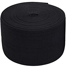 Thometzki 25 Meter Stabiles Gummiband mit Starkem Zug Zugkraft 10 15 20 25 30 40 50 80 100 mm Weis oder Schwarz (Schwarz, 30)
