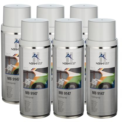 Normfest MB 9147 arktikweiß Lackspray Spraydose Sprühlack 6x 400ml