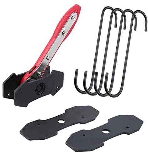 QISF Auto Pinza del Freno | Pinza Freno Pressa Pinza Freno | Strumento con Funzione di Cricchetto | per pistone Attrezzo Maniglia per pistone Singolo Twin Quad | Attrezzi per pinze Freni con Gancio