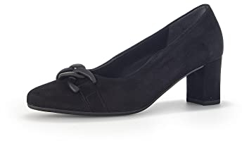Gabor Damen Klassische Pumps, Frauen Absatzschuhe,Moderate Mehrweite (G),hochhackige Schuhe,stoeckelschuhe,schwarz (Uni),40.5 EU / 7 UK