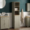 Bath Vida Priano Armoire de Salle de Bain Armoire de Rangement sur Pied Gris