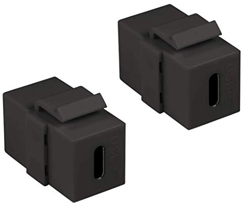 odedo 2X Keystone Verbinder USB 3.1 Typ C Buchse > Buchse, 17,2mm, Coupler