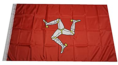 Stormflag Isle of Man Flaggen, 90 x 150 cm, Polyester-Pongee, 90 g, doppelt genäht